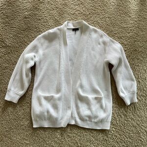 Quince Cream Ribbed Women's Cardigan
